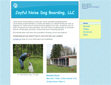 Tablet Screenshot of joyfulnoisedogboarding.com